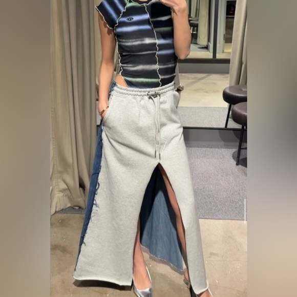Rare Diesel mixed materials maxi skirt - Picture 16 of 16